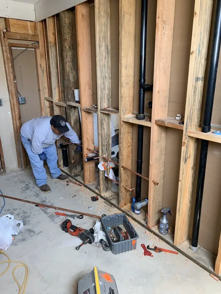 Commercial rough-in plumbing for Water Heater Replacement in Winslow